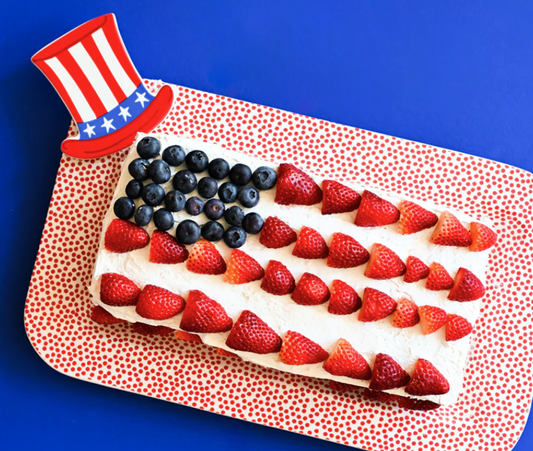 Happy Everything Uncle Sam hat mini ceramic interchangeable attachment patriotic red white and blue décor Cake