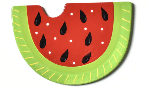 Happy Everything watermelon big ceramic interchangeable attachment for summer and BBQ décor