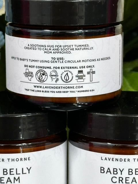 Lavender Thorne Baby Belly Cream – Gentle Tummy Comfort Balm
