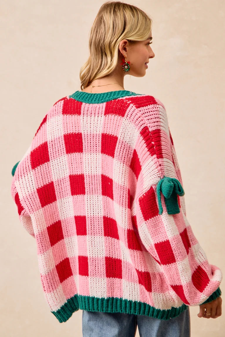 CHRISTMAS OPEN FRONT SWEATER CARDIGAN