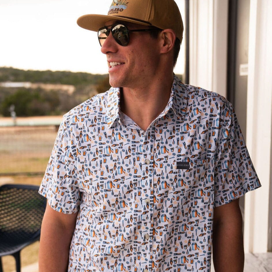 Crawfish Boil Performance Button Up