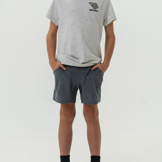 Youth Grizzly Grey Athletic Shorts