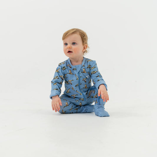 Baby Zip Jumbo Mallard Ducks Blue