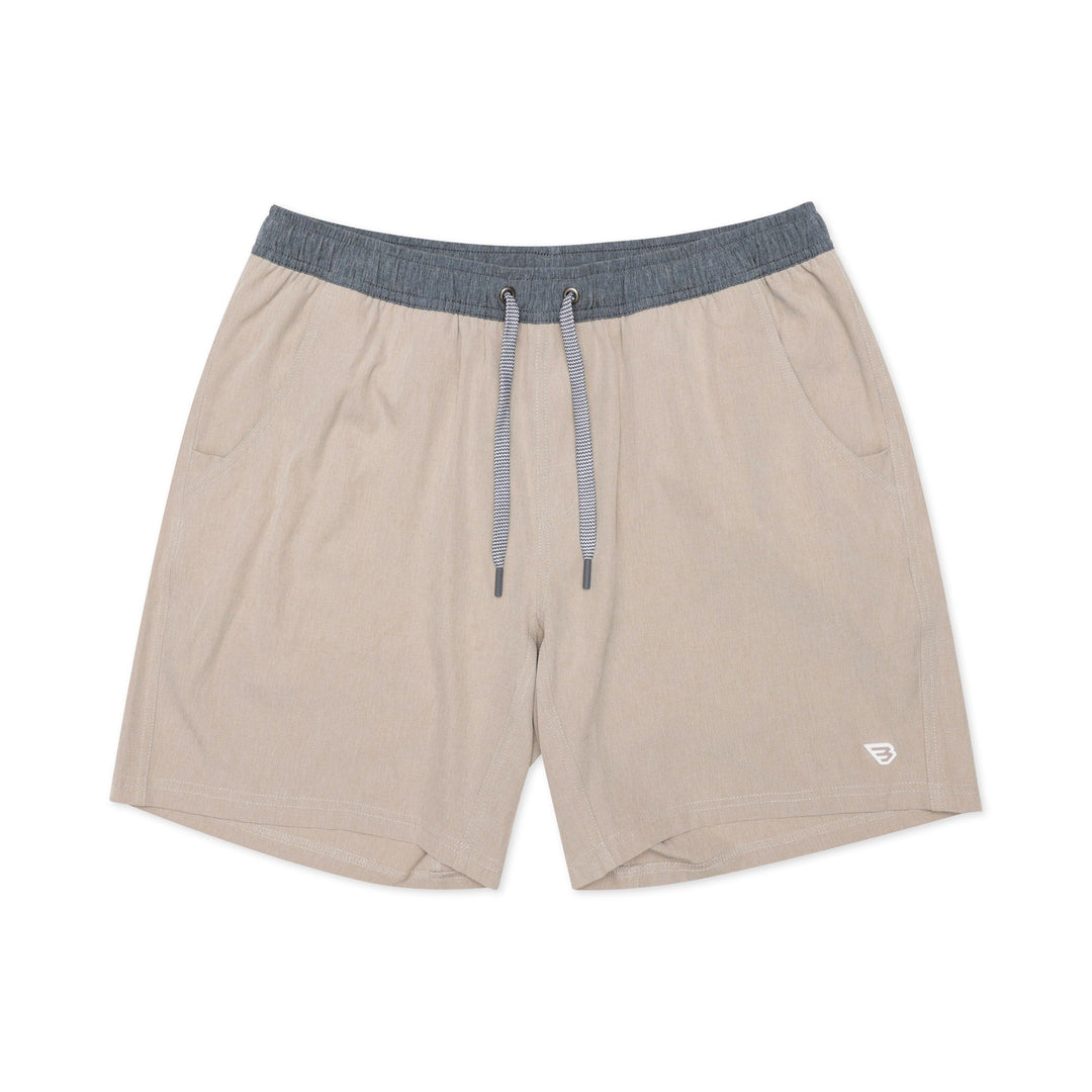 Heather Khaki Athletic Shorts