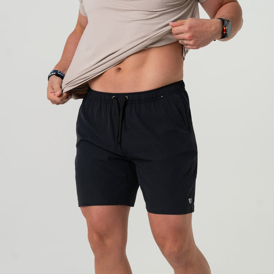 Heather Black Athletic Shorts