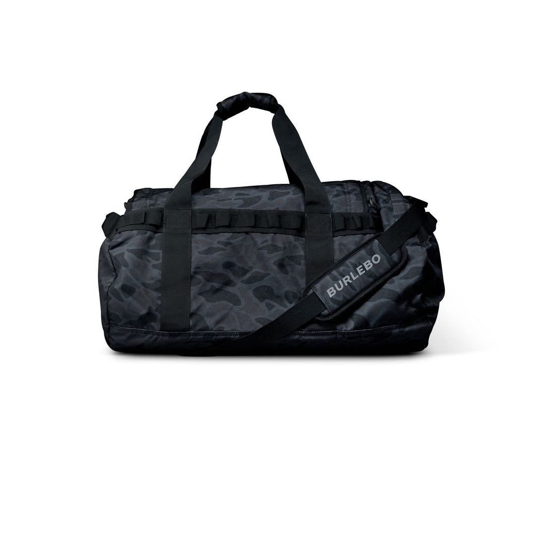 BURLEBO Black Camo Duffle Bag | 75L Travel Bag