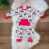 Christmas Tractor Romper